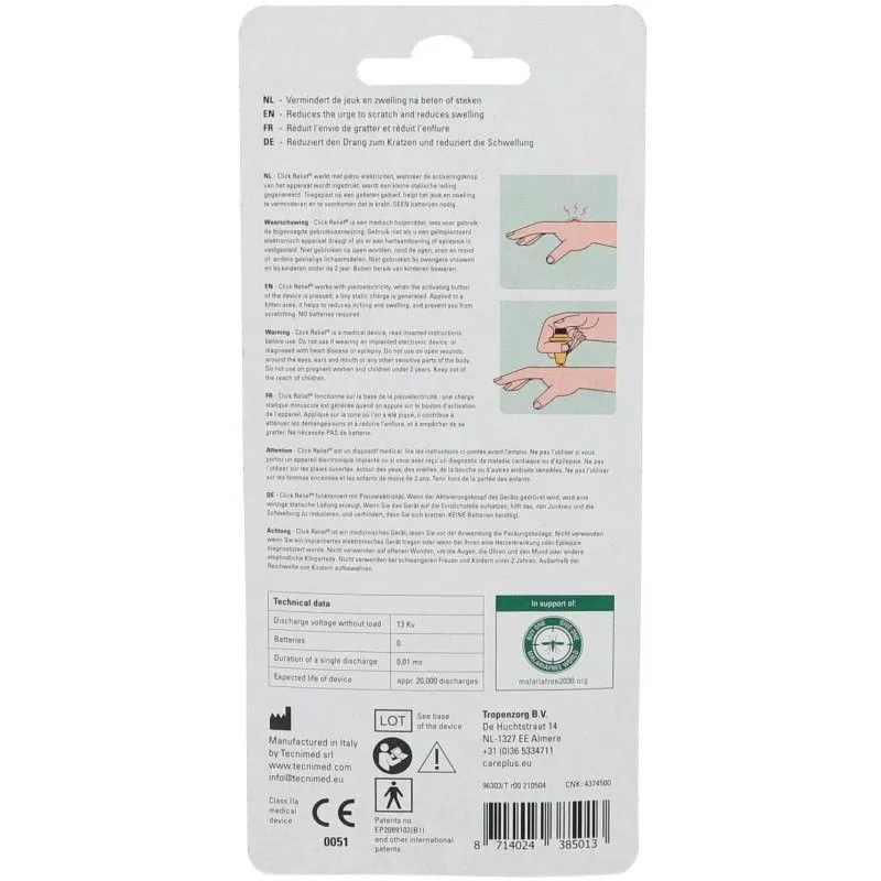 Trousse De Secours Anti-démangeaison Piqûre D’insecte Care Plus Click Relief 3 Trousse De Secours Anti-démangeaison Piqûre D’insecte Care Plus Click Relief – Image 3