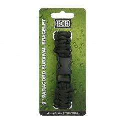 BCB Bushcraft Bracelet De Survie Et Paracorde Bracelet Paracorde BCB Paracord Noir
