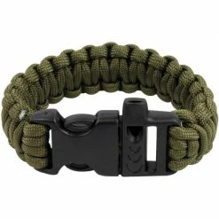 Bracelet De Survie Et Paracorde Bracelet Paracorde Et Sifflet Highlander Paracord QR Buckle Vert