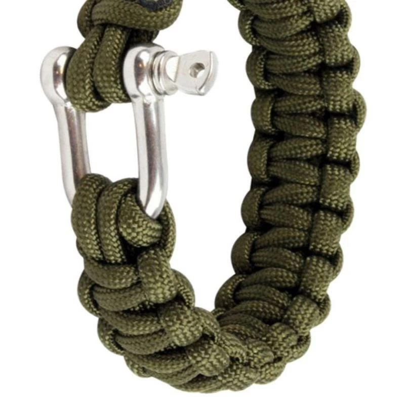 Bracelet De Survie Et Paracorde Bracelet Paracorde Highlander Paracord D-Ring Vert à Boucle Métal 2 Bracelet De Survie Et Paracorde Bracelet Paracorde Highlander Paracord D-Ring Vert à Boucle Métal – Image 2
