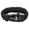 Bracelet De Survie Et Paracorde Bracelet Paracorde Pierre à Feu Et Sifflet Highlander Noir