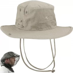 SURVIE LES INDISPENSABLES Soldes Boutique 32 Textile Chapeau Avec Moustiquaire Trekmates Bush Hat Sable