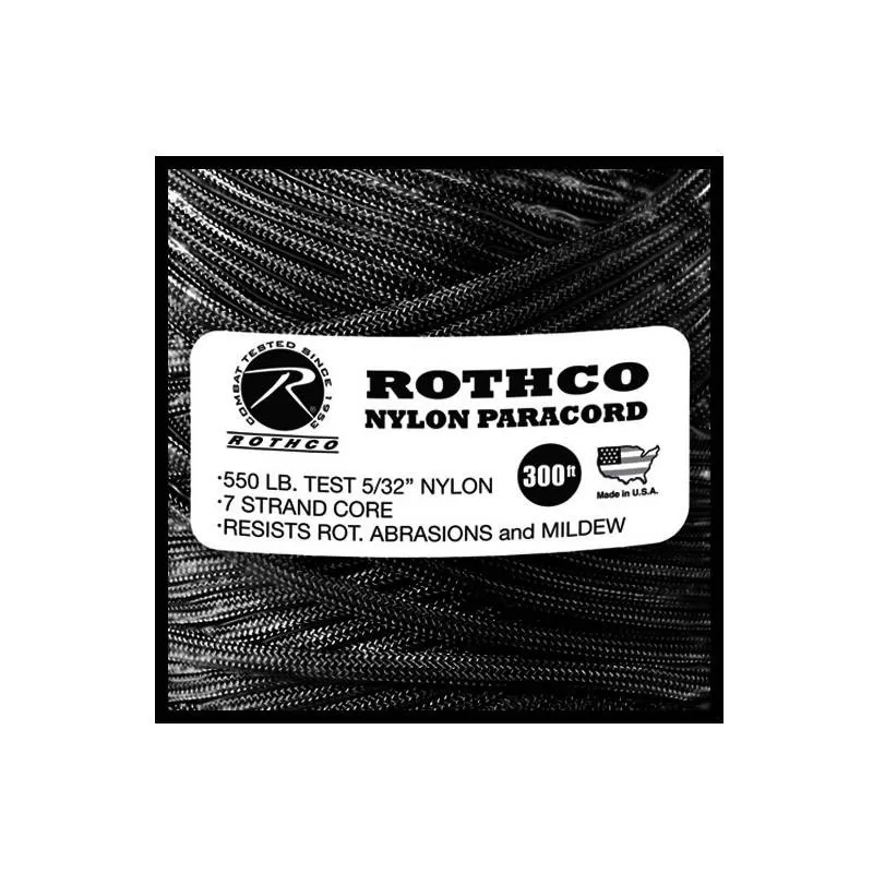 Bracelet De Survie Et Paracorde Cordelette Paracorde 550 3 Mm Rothco Nylon Paracord Noire (au Mètre) 3 Bracelet De Survie Et Paracorde Cordelette Paracorde 550 3 Mm Rothco Nylon Paracord Noire (au Mètre) – Image 3