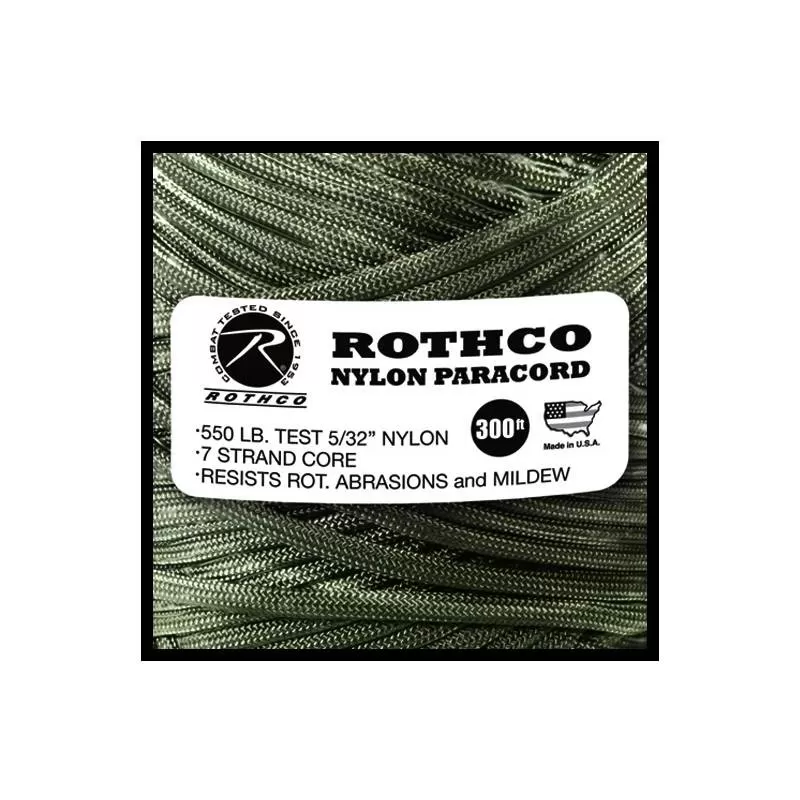 Bracelet De Survie Et Paracorde Cordelette Paracorde 550 3 Mm Rothco Nylon Paracord Vert Armée (au Mètre) 3 Bracelet De Survie Et Paracorde Cordelette Paracorde 550 3 Mm Rothco Nylon Paracord Vert Armée (au Mètre) – Image 3