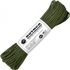 Bracelet De Survie Et Paracorde Paracorde 550 30 Mètres Rothco Nylon Paracord Vert Armée