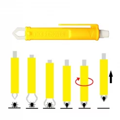 Trousse De Secours Pince à Tique CAO Jaune