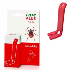 Trousse De Secours Pince à Tique Care Plus Ticks-2-Go Rouge