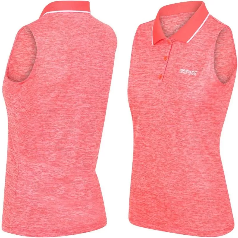 Textile Polo Débardeur Regatta Tima II Rose Orange 2 Textile Polo Débardeur Regatta Tima II Rose Orange – Image 2