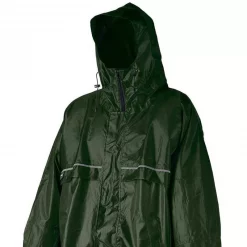 SURVIE LES INDISPENSABLES Soldes Boutique -SURVIE LES INDISPENSABLES Soldes Boutique poncho camp cagoule front zip vert taille lxl 1