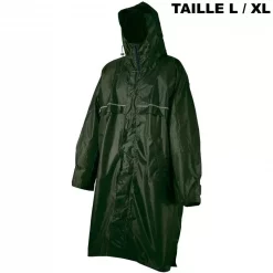 SURVIE LES INDISPENSABLES Soldes Boutique 22 Textile Poncho Camp Cagoule Front Zip Vert Taille L/XL