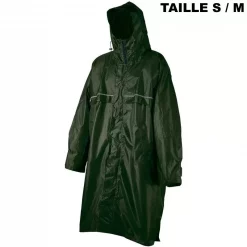SURVIE LES INDISPENSABLES Soldes Boutique 12 Textile Poncho Camp Cagoule Front Zip Vert Taille S/M