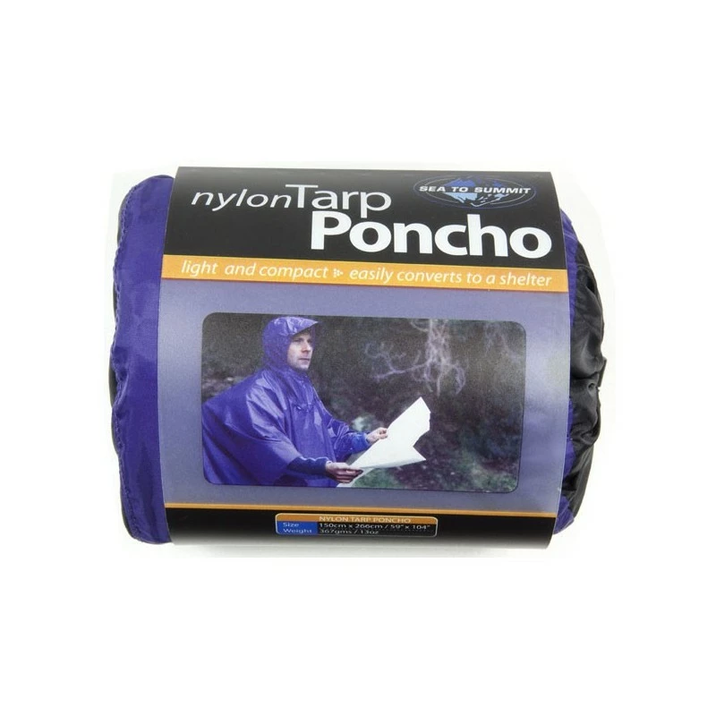 Textile Poncho Tarp Sea To Summit Nylon Bleu 2 Textile Poncho Tarp Sea To Summit Nylon Bleu – Image 2