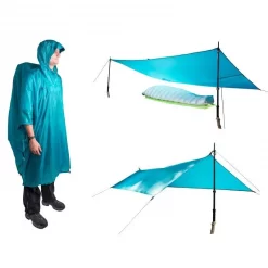 Textile Poncho Tarp Sea To Summit Ultra-Sil Nano Bleu