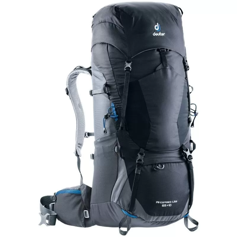Sac à Dos Deuter Aircontact Lite 65+10 Black Graphite 1 Sac à Dos Deuter Aircontact Lite 65+10 Black Graphite