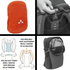 Sac à Dos Vaude Wizard 24+4 Bleu -SURVIE LES INDISPENSABLES Soldes Boutique sac a dos vaude wizard 244 bleu 2