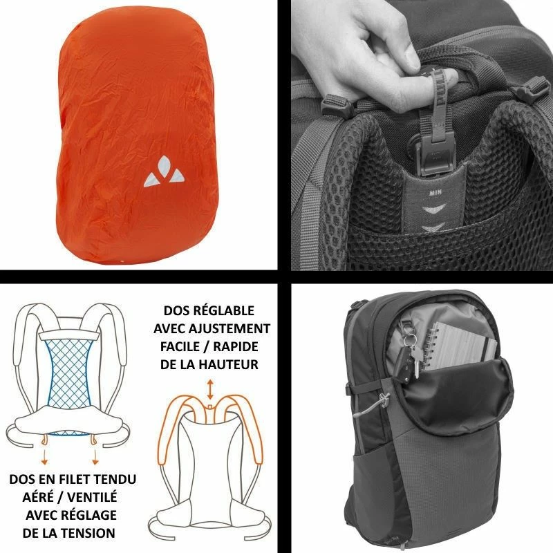 Sac à Dos Vaude Wizard 24+4 Noir 3 Sac à Dos Vaude Wizard 24+4 Noir – Image 3