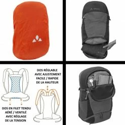 Sac à Dos Vaude Wizard 30+4 Noir -SURVIE LES INDISPENSABLES Soldes Boutique sac a dos vaude wizard 304 noir 2