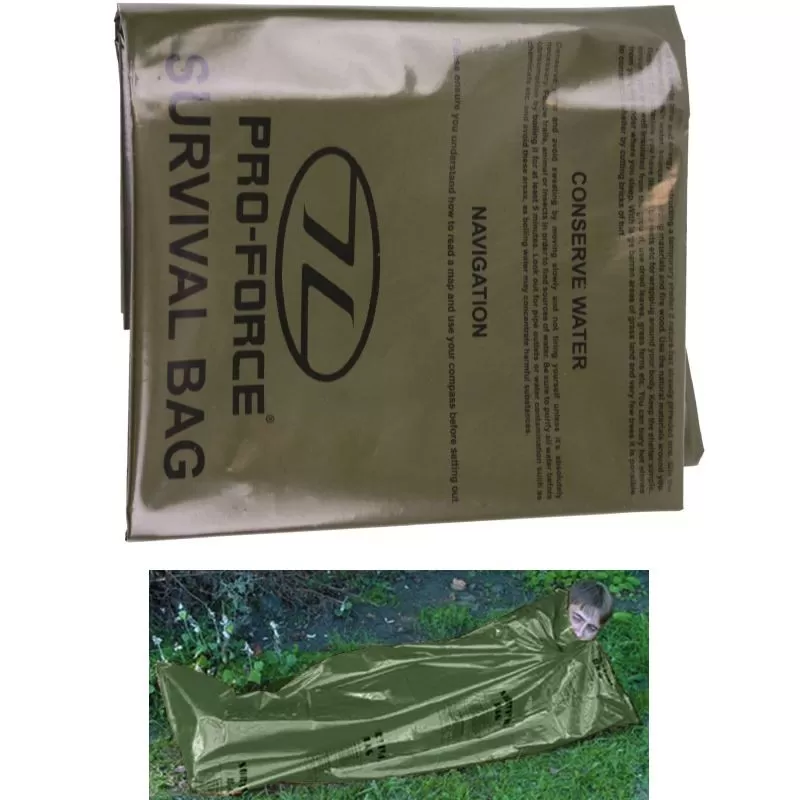 Couverture De Survie Sac De Survie Highlander Survival Bivi Bag Vert 2 Couverture De Survie Sac De Survie Highlander Survival Bivi Bag Vert – Image 2