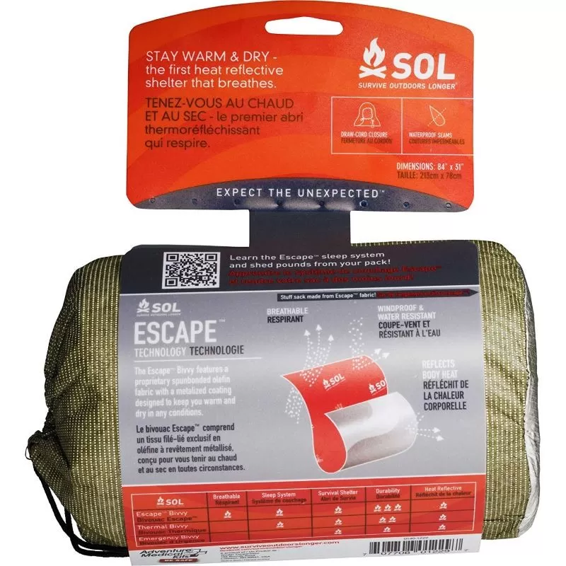 Couverture De Survie Sursac De Bivouac SOL Escape Bivvy 2 Couverture De Survie Sursac De Bivouac SOL Escape Bivvy – Image 2