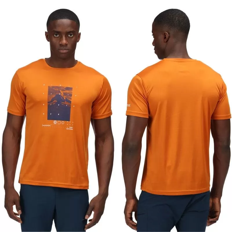 Textile T-shirt Regatta Fingal VI Orange 2 Textile T-shirt Regatta Fingal VI Orange – Image 2