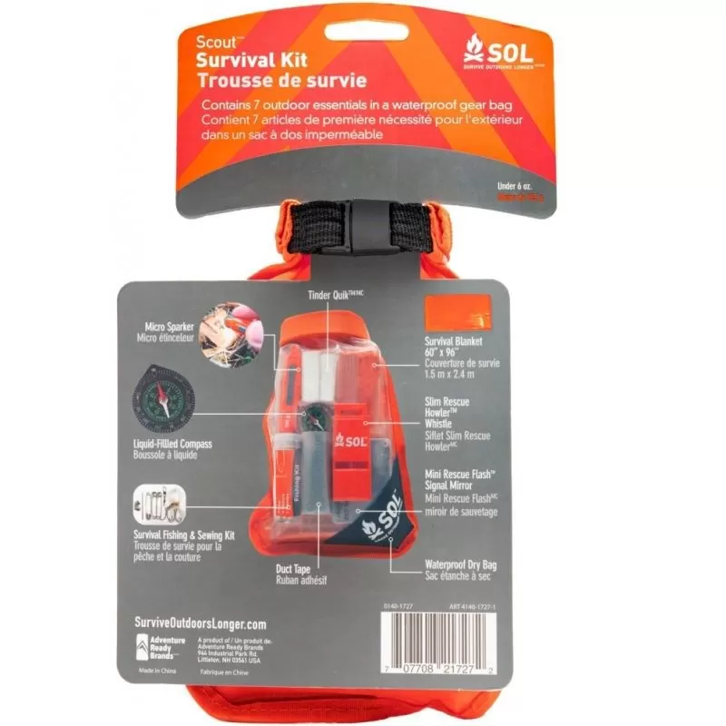 Kit De Survie Trousse De Survie étanche SOL Scout Survival Kit 2 Kit De Survie Trousse De Survie étanche SOL Scout Survival Kit – Image 2
